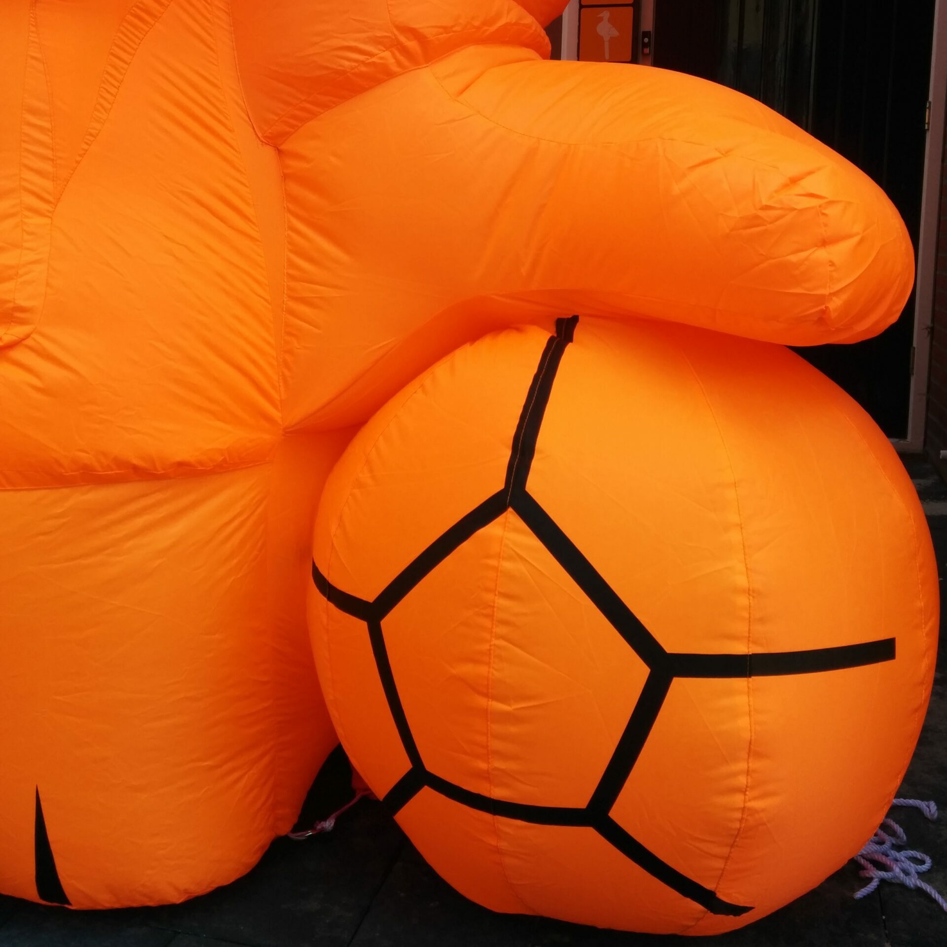 Opblaasbare Oranje Leeuw - Afbeelding 4