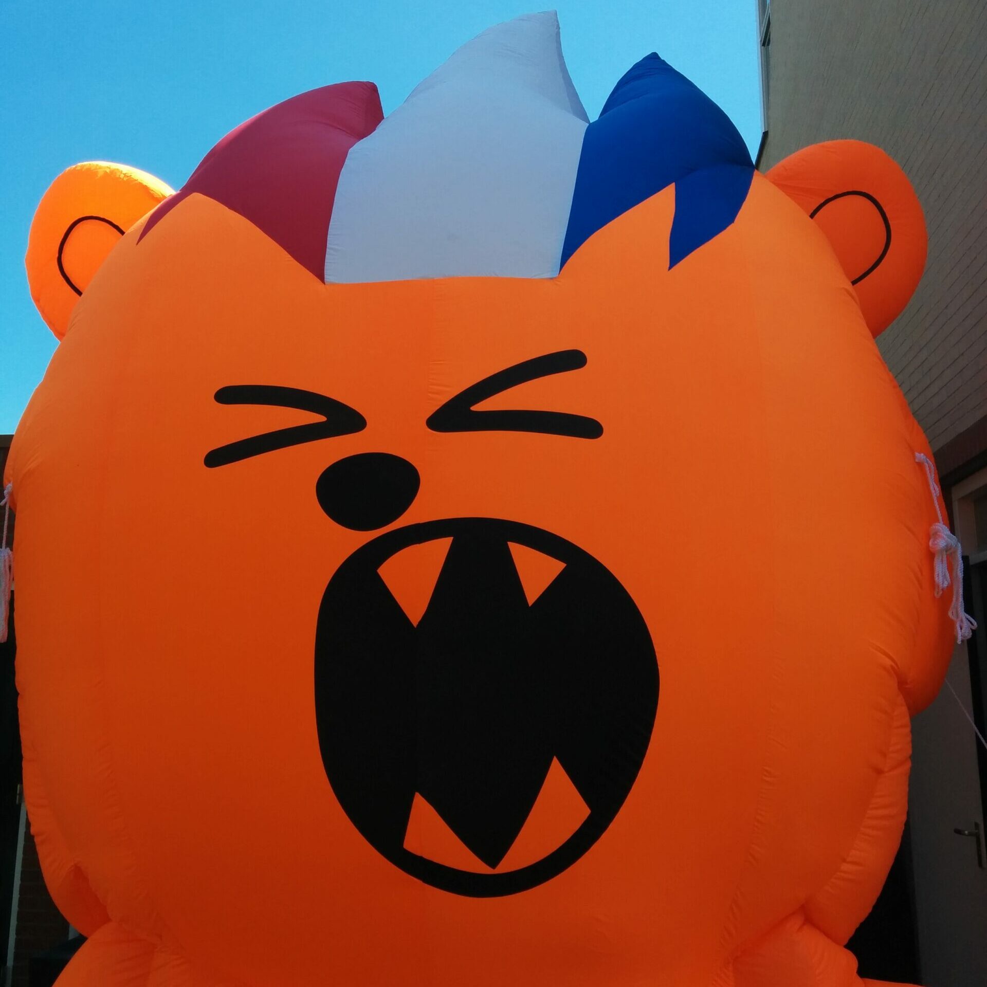 Opblaasbare Oranje Leeuw - Afbeelding 3