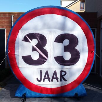 Opblaasbaar Verkeersbord 2,5m